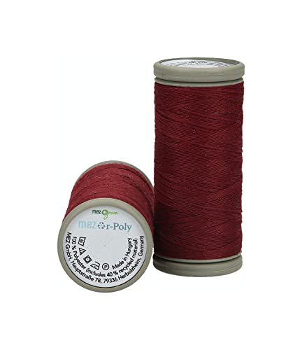 MEZ 4526120-09106 - Hilo de coser, 100% poliéster, color granate