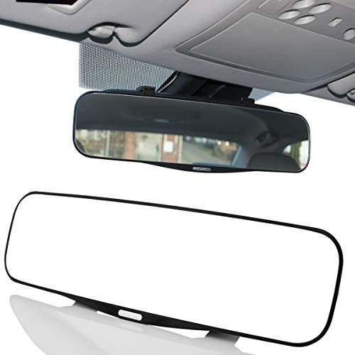 MidGard Espejo retrovisor Auto Panorama, Espejo Interior del automóvil, Espejo Ligeramente Curvado