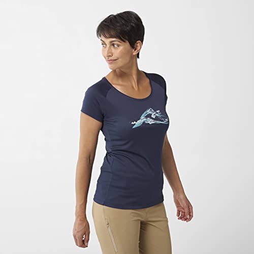 Millet - Tana II TS SS W - Camiseta deportiva para mujer - Transpirable - Senderismo, Aproximación, Diario - Azul