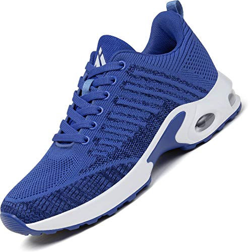 Mishansha Air Zapatillas de Correr Mujer Antideslizante Zapatos de Running Femenino Respirable Calzado Caminar Jogging Sneakers Azul, Gr.39 EU