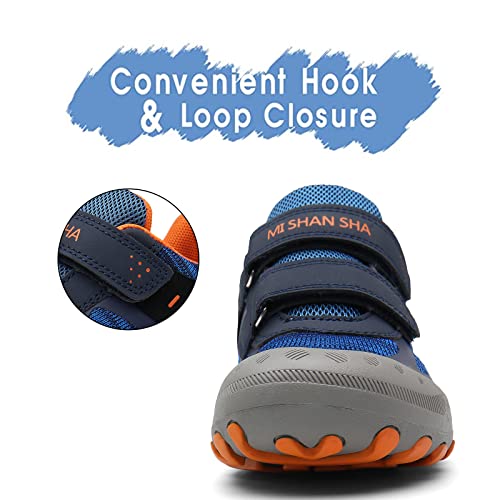 Mishansha Zapatos de Fitness para Niña Cómoda Respirable Zapatillas de Deportivos Caminar Suave Estable Calzado Casual Clásico Low-Top Sneakers Interior Al Aire Libre, Trek Azul Oscuro 33