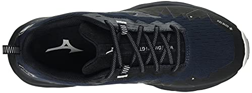 Mizuno Wave Daichi 6 GTX, Zapatillas para Carreras de montaña Hombre, Indiaink Pgold Negro, 44.5 EU