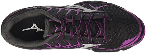 Mizuno Wave Hayate 4 Wos, Zapatillas de Running Mujer, Multicolor (Black/Silver/Clover 03), 37 EU