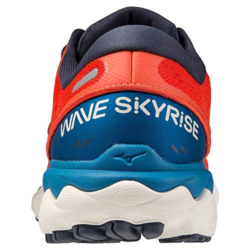 Mizuno Wave Skyrise 2, Zapatillas Hombre, Mandarin Red/Ombre Blue/Mykonos, 42.5 EU