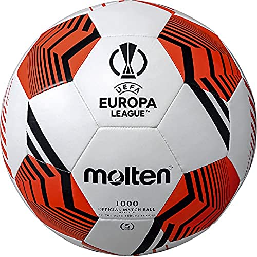 MOLTEN Unisex's 1000 - Balón de fútbol (Talla 5) Color Blanco y Naranja