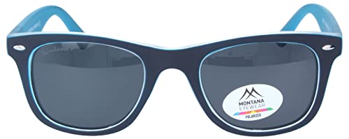 Montana Eyewear MP41C - Gafas de sol polarizadas de plástico resistente, color azul oscuro y azul