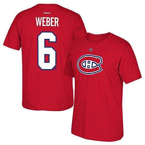Montreal Canadiens Shea Weber rojo nombre y número camiseta