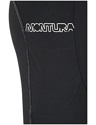 MONTURA Thermo Fit Pants MPLR39W 9000 - Pantalones largos para mujer, ideales para actividades al aire libre y uso diario, Negro , L