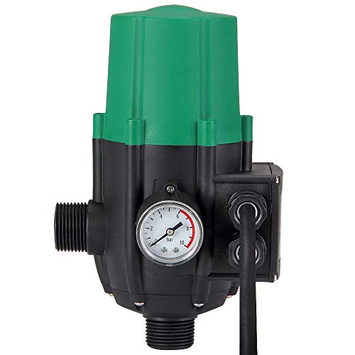 Monzana Presostato automático Interruptor de presión para bomba de agua con cable Vol 60-160lxmin