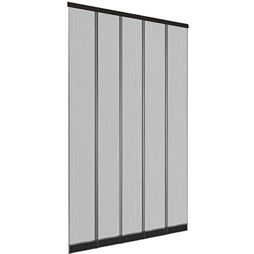 Mosquitera cortina de láminas para puertas - 125 x 240 cm - ajustable individualmente