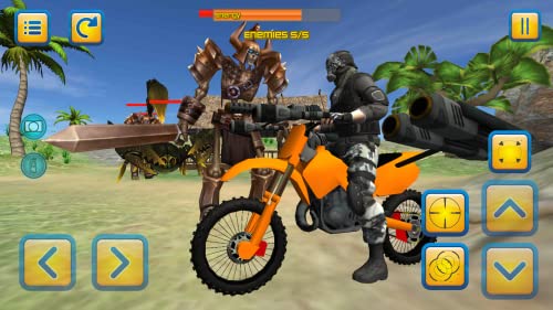 Motorbike Beach Fighter 3D - Motorcycle Shooter Game