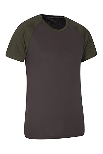 Mountain Warehouse Camiseta para Hombres Endurance - Transpirable, de protección Solar UPF30, Camiseta Ligera y cómoda, Cuidado fácil Caqui XS