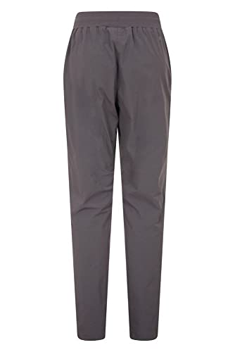 Mountain Warehouse Explorer Womens Trousers - UV Protection Ladies Pants, Lightweight Bottoms, Shrink & Fade Resistant, Multiple Pockets-Best for Outdoors, Picnic, Parks Gris Oscuro 46