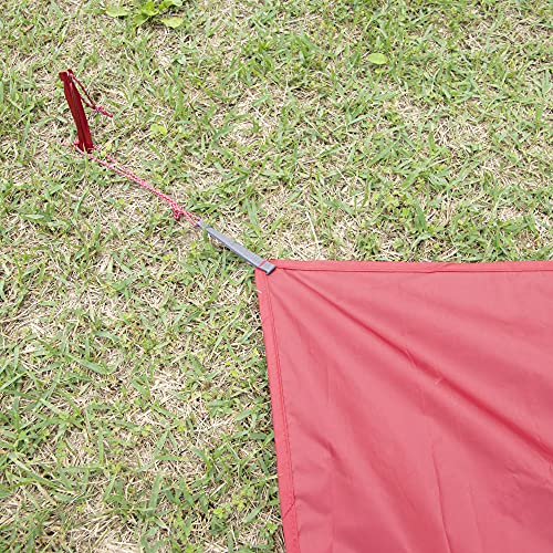 MSR Universal 6-Person Tent Footprint Tarp, Large - 117 x 97 Inches, Red (040818133019)