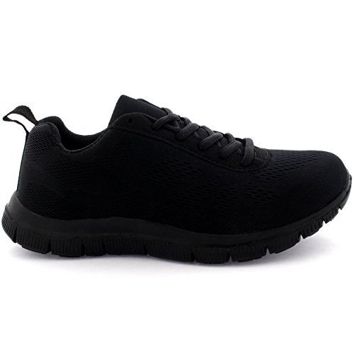 Mujer Get Fit Mesh Go Ejecutarning Atlético Caminar Zapatos Ejecutar - Negro/Negro - 39