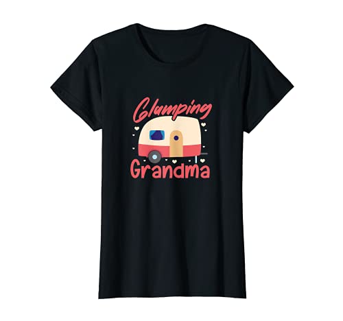 Mujer Glamping Grandma Funny RV Camping Camper Día de la Madre Camiseta