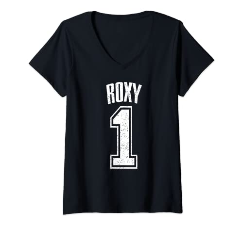 Mujer Roxy Seguidor Número 1 Greatest Fan Camiseta Cuello V