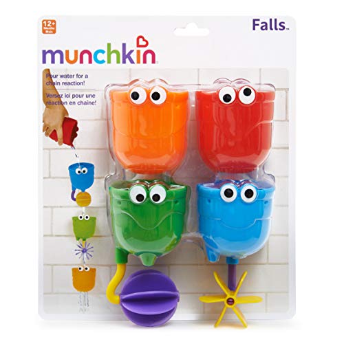 Munchkin Falls - Juguete para el baño, 4 unidades, varios colores