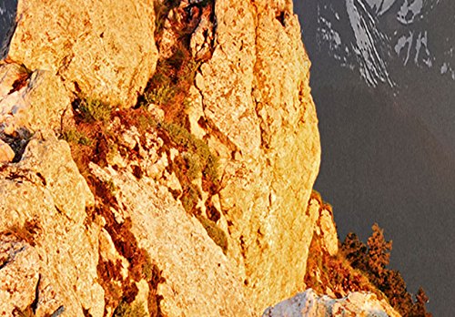 murando Cuadro en Lienzo Montanas 200x100 cm Impresión de 5 Piezas Material Tejido no Tejido Impresión Artística Imagen Gráfica Decoracion de Pared Monte Paisaje Naturaleza c-B-0056-b-m