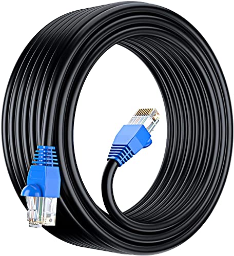MutecPower Cables CAT6 Impermeables para Exteriores de 50 m - CCA - Cable de Red ethernet para soterramiento Directo - 250 MHz - 50 Metros