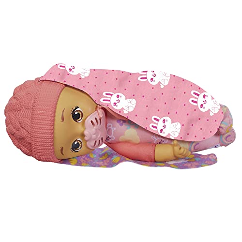 My Garden Baby Mi primer bebé conejito Rosa Muñeco de juguete con manta y chupete, regalo para niñas y niños +18 meses (Mattel HGC10)