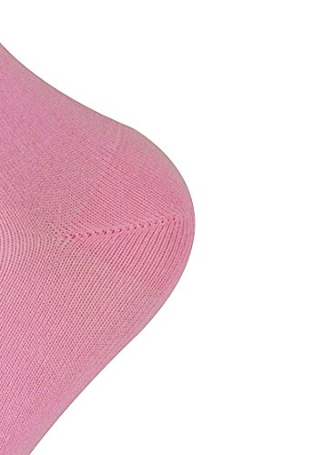 Mysocks Calcetines de color liso para hombres y mujeres rosado