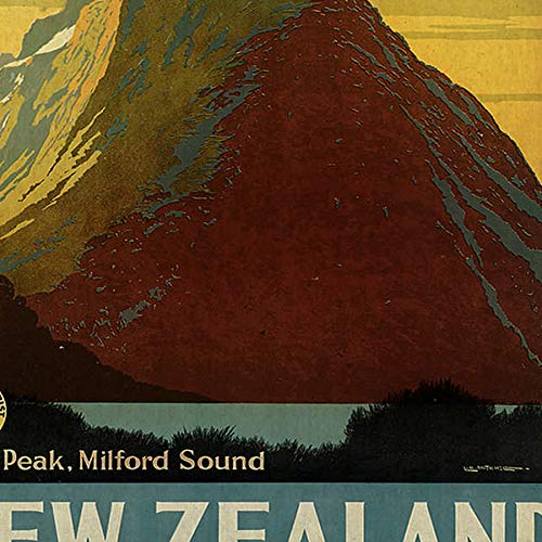 Nacnic Posters Vintage. Posters Publicidad del Mundo. Cuatro láminas Vintage de montañas y Rios. Tamaño A4