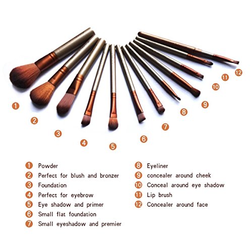 Naked 3 Makeup Cosmetic Brush Set 12 pcs *New for Christmas 2015* by NKD