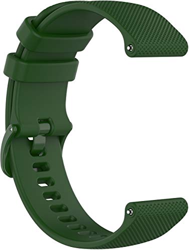 NeatCase Correa de Reloj Compatible con Amazfit Pace/Stratos/GTR 47mm, Impermeable Reemplazo Correas Reloj Silicona Banda (22mm, Ejercito Verde)