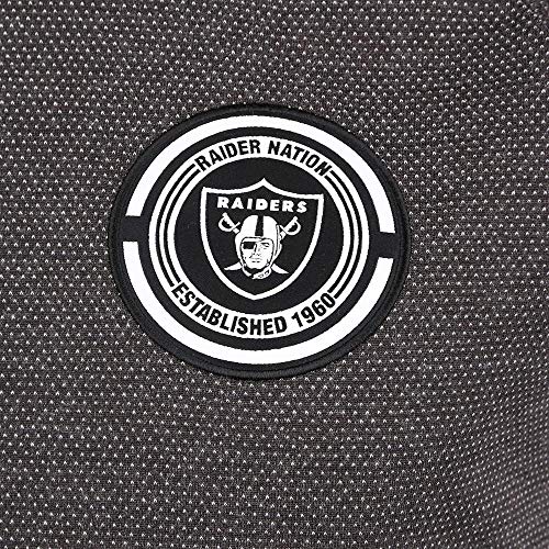 New Era NFL Short Sleeve Raglan Oakrai Camiseta de Manga Corta, Hombre, Black, M