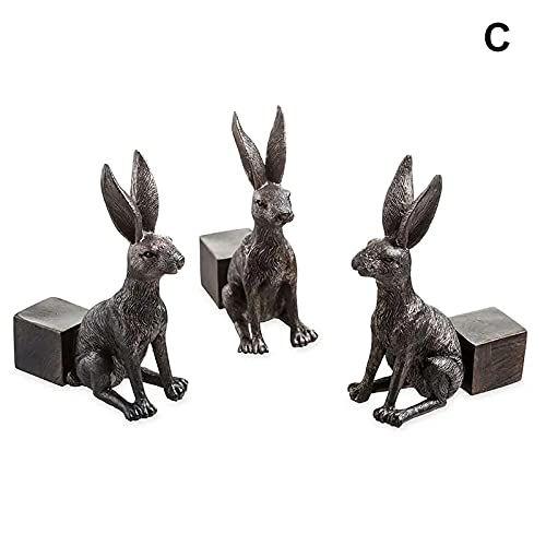 Niazi 3 macetas de pie para perro/gato/conejo, estatua para maceta, maceta, soporte para pie, hecho a mano, decoración de jardín