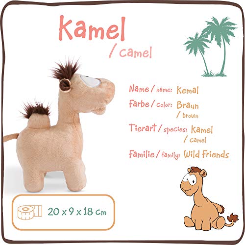 NICI- Peluche de pie Camello Kemal, 20cm (45232)