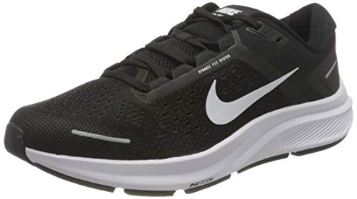 Nike Air Zoom Structure 23, Running Shoe Hombre, Black/White-Anthracite, 44.5 EU