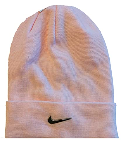 Nike Beanie Cuffed Swoosh Beanie - Gorro de lana, color rosa