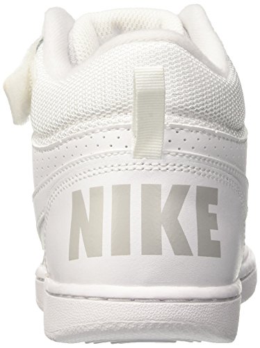 Nike Court Borough Mid (PSV), Zapatos de Baloncesto, Blanco (White/White 100), 28.5 EU