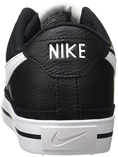 Nike Court Legacy, Zapatos de Tenis Hombre, Black White Gum Light Brown, 42 EU