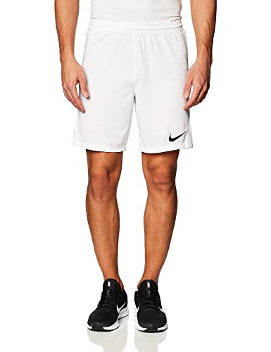 Nike M NK Dry Park III Short Nb K - Pantalones Cortos de Deporte, Hombre, Blanco (White/ Black), S