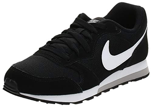Nike MD Runner 2 (GS), Zapatillas de Correr Unisex Adulto, Negro (Black/Wolf Grey/White), 39 EU