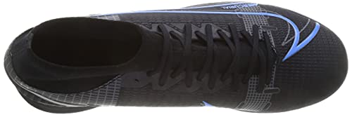 Nike Mercurial Superfly 8 Academy IC, Soccer Shoe Unisex Adulto, Black/Black-Iron Grey, 44 EU