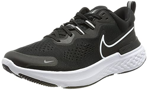 Nike React Miler 2, Zapatillas para Correr Hombre, Black White Smoke Grey, 44.5 EU