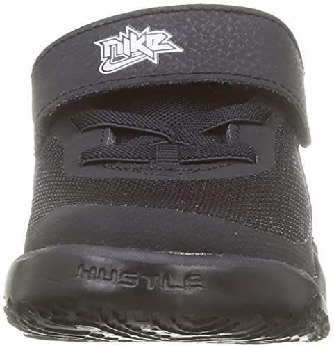 Nike Team Hustle D 10, Zapatos de Tenis Unisex niños, Black/Metallic Silver-Volt-White, 33.5 EU