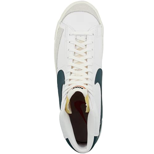 Nike Zapatillas unisex para adultos Mid Blazer Mid '77 Vintage, White Dark Teal Green Sail White Bq6806 112, 44 EU