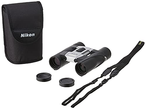 Nikon Aculon A30 - Prismático (10x25), Negro y Plateado