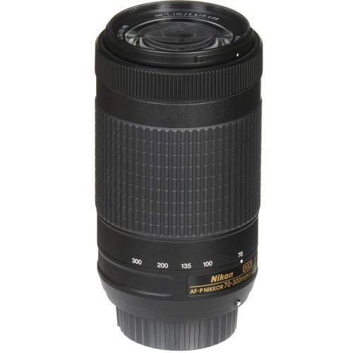 Nikon JAA829DA - Objetivo para cámara réflex AF-P DX 70-300 4.5-6.3G VR SD2, color negro