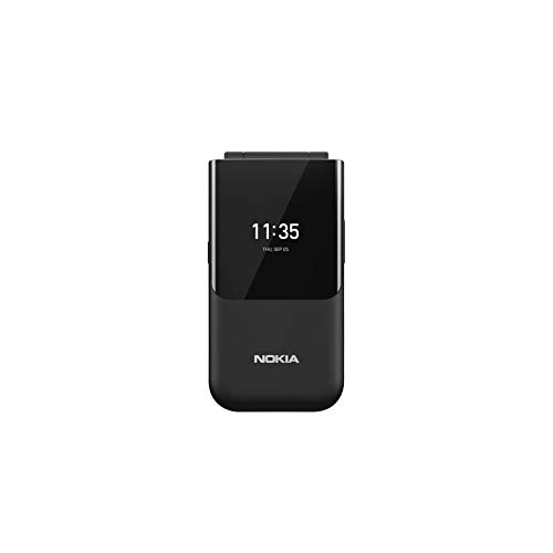 Nokia 2720 Flip - Teléfono móvil de 2,8'' (512 MB RAM, 4 GB ROM, Cámara 2 MP, Batería 1500 mAh), Negro [Versión ES/PT]