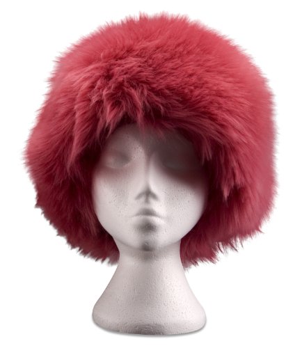 Nordvek - Gorro ruso para mujer estilo Zhivago - 100% piel de oveja auténtica - Talla única - # 504-100 - Frambuesa