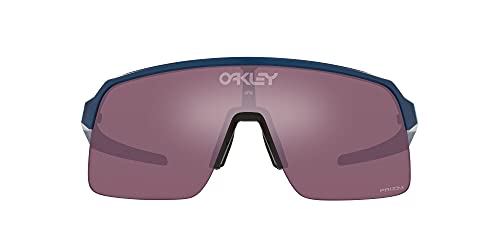 Oakley Men's OO9463A Sutro Lite Asian Fit Rectangular Sunglasses, Matte Poseidon/Prizm Road Black, 39mm