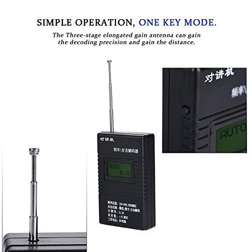 OKAT Medidor de frecuencia de walkie Talkie, Contador de frecuencia liviano, Resistente de Uso General para Aficionados, Uso Profesional, usuarios de walkie-Talkie