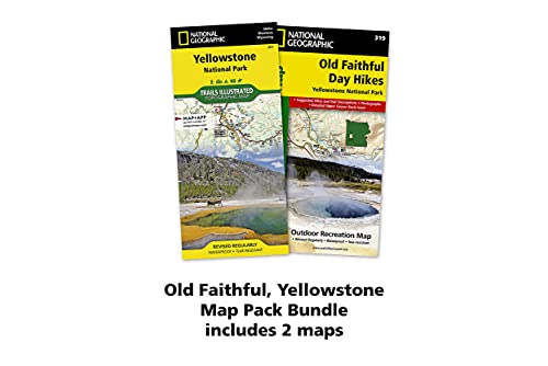 Old Faithful, Yellowstone, Map Pack Bundle (National Geographic Trails Illustrated Map) [Idioma Inglés]: Trails Illustrated National Parks