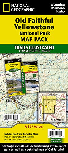 Old Faithful, Yellowstone, Map Pack Bundle (National Geographic Trails Illustrated Map) [Idioma Inglés]: Trails Illustrated National Parks